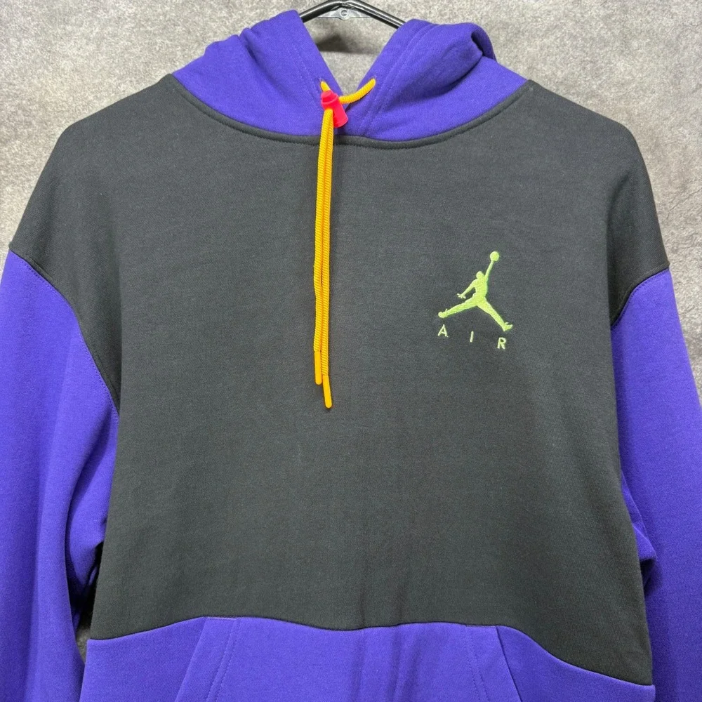 Jordan Air Jumpman Colorblock Hoodie Men's S Purple Black Pullover CK6684-547